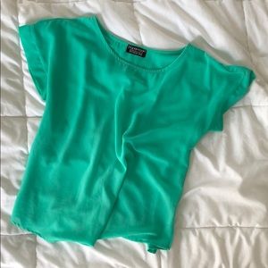 Papermoon by stitchfix sea foam green sheer top
